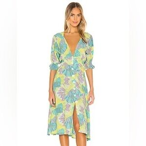 Faithfull The Brand Lera Midi Dress • NWT • Floral print